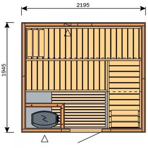 HARVIA Variant Formula S2220 sauna image 1