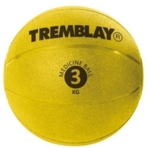 Weight ball TREMBLAY Medicine Ball 3kg D23cm Yellow for throwing image 1