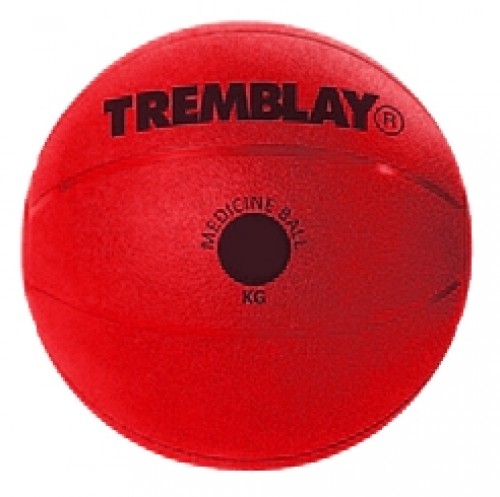 Weight ball TREMBLAY Medicine Ball 4kg D23cm Red for throwing image 1
