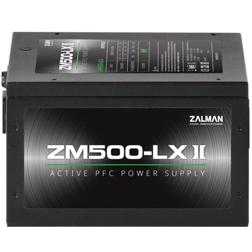 Zalman ZM500-LXII 500W, Active PFC, 85%, 200-240V, EU image 1