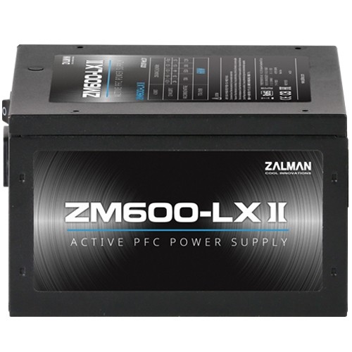 Zalman ZM600-LXII 600W, Active PFC, 85%, 200-240V, EU image 1