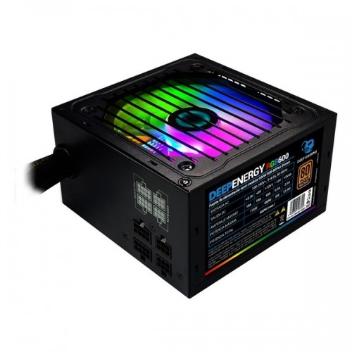Spēļu Barošanas Jauda CoolBox DG-PWS600-MRBZ RGB 600W Melns image 1