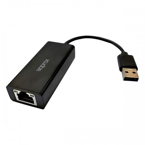 Tīkla uz USB adapteris 2.0 approx! APPC07V3 10/100 Melns image 1