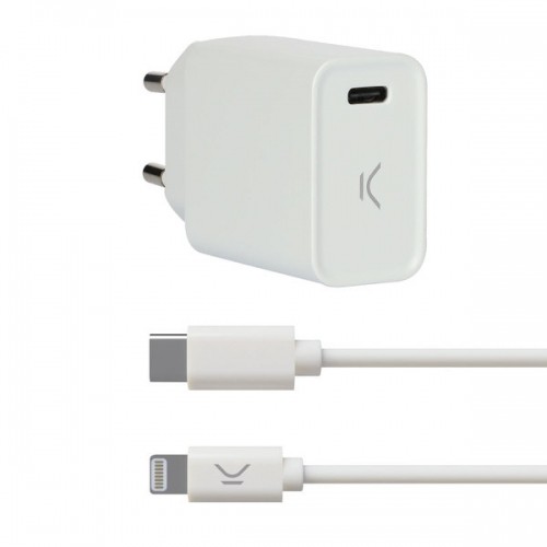USB lādētājs Iphone KSIX Balts image 1