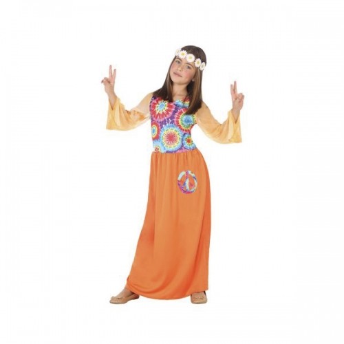 Bigbuy Carnival Маскарадные костюмы для детей Hippie Оранжевый (1 Pc) image 1