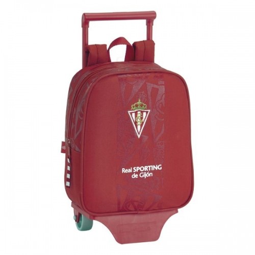 Real Sporting De GijÓn Школьный рюкзак с колесиками 805 Real Sporting de Gijón Красный image 1