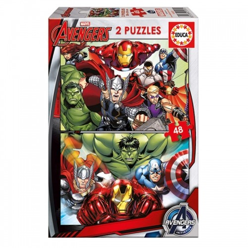 Puzle Bērniem Marvel Avengers Educa (2 x 48 pcs) image 1