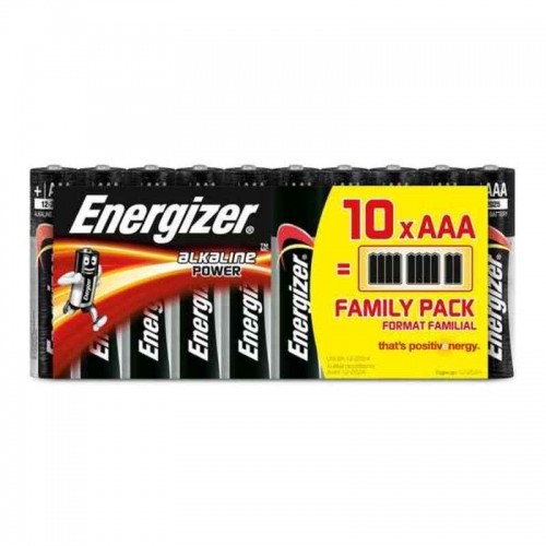 Alkaline baterijas Energizer 630066 AAA LR03 (10 uds) image 1