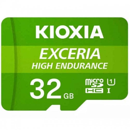 Mikro SD Atmiņas karte ar Adapteri Kioxia Exceria High Endurance Klase Nr. 10 / Klase 10 UHS-I U3 Zaļš image 1