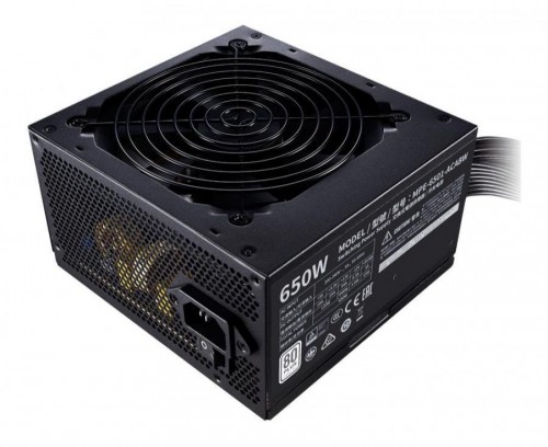 Power Supply|COOLER MASTER|650 Watts|Efficiency 80 PLUS|PFC Active|MTBF 100000 hours|MPE-6501-ACABW-EU image 1