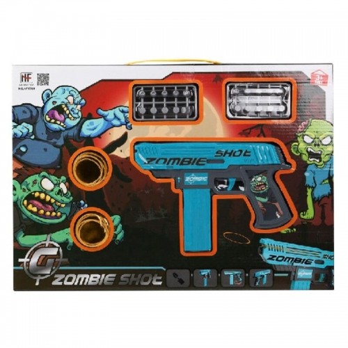Bigbuy Fun Playset Zombie Shot Šautriņu ierocis Zils (43 x 30 cm) image 1