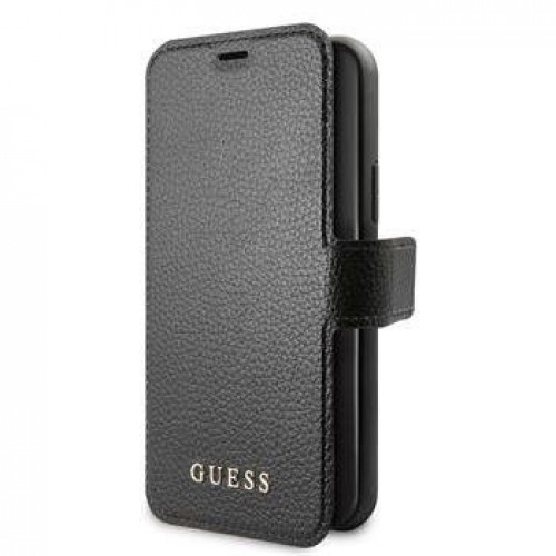 Guess Apple iPhone 12/12 Pro Iridescent Book Case Black image 1