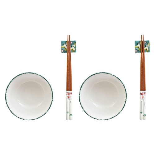 Suši Komplekts DKD Home Decor Koks Porcelāns (25 x 25 x 6,5 cm) image 1