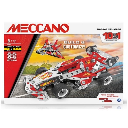 MECCANO konstruktors 10in1 Racing Vehicles, 225gab., 6060104 image 1