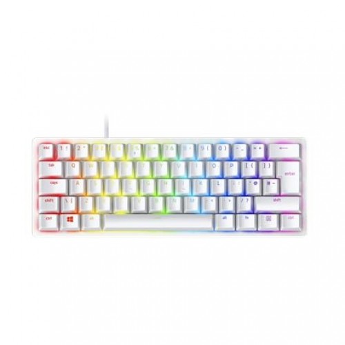 Razer Optical Gaming Keyboard Huntsman Mini 60% RGB LED light, Russian Layout, Wired, Mercury, Red Switch image 1