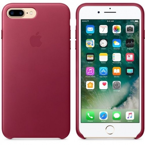 Apple  iPhone 7 Plus Leather Case Berry MPVU2ZM/A image 1