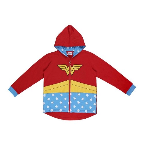 Bērnu Sporta Krekls ar Kapuci Wonder Woman Sarkans image 1