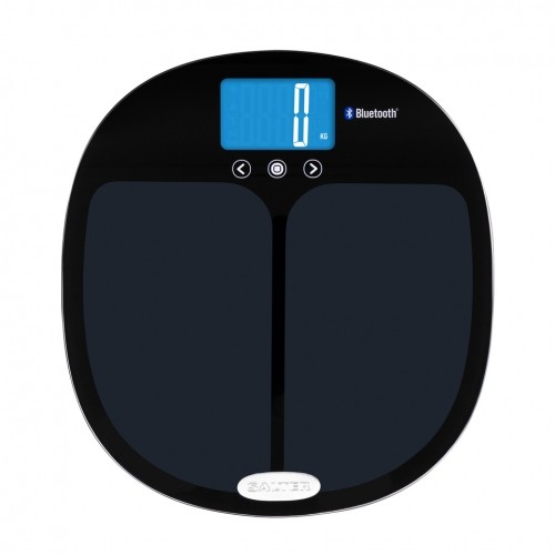 Salter 9192 BK3R Curve Bluetooth Smart Analyser Bathroom Scale black image 1