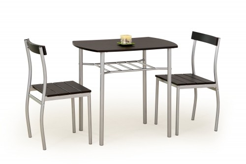 Halmar LANCE table + 2 chairs color: wenge image 1