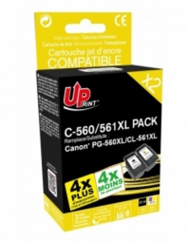 UPrint Canon Pack 560/561XL 22 ml (Bk) + 18 ml (Cl) PG-560XL/CL-561XL image 1