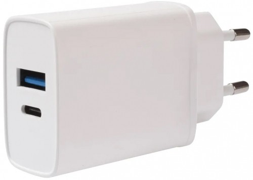 Vivanco charger USB-A/USB-C PD3 20W, white (62401) image 1
