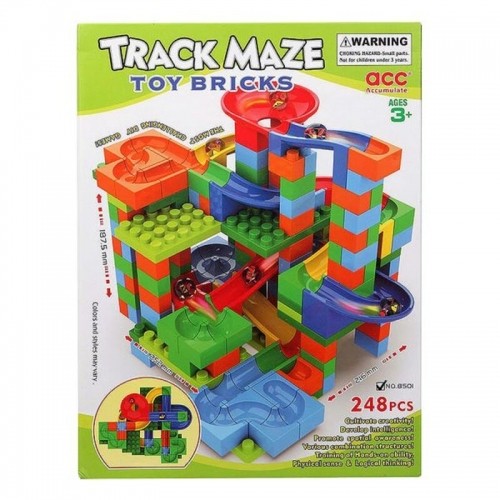 Bigbuy Fun Klucīšu Būvēšanas Spēle Track Maze 118056 (248 pcs) image 1
