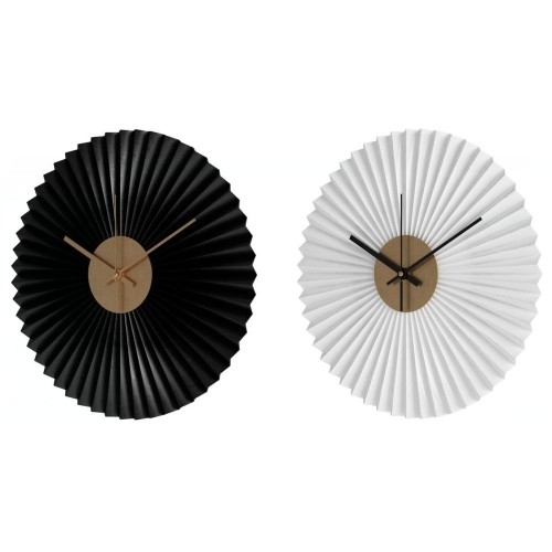 Настенное часы DKD Home Decor Чёрный Белый Железо (30 x 4 x 30 cm) (2 pcs) image 1