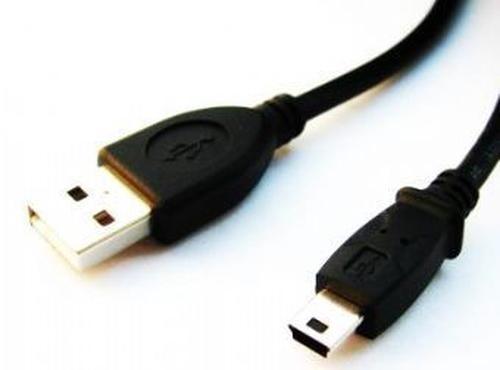 Gembird 1.8m USB 2.0 A/mini-USB M USB cable USB A Mini-USB B Black image 1
