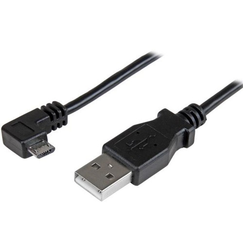 USB to mikro USB kabelis Startech USBAUB2MRA           (2 m) Melns image 1