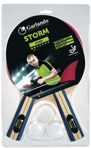 Table tennis bat GARLANDO Storm 2C4-5 ITTF approved image 1