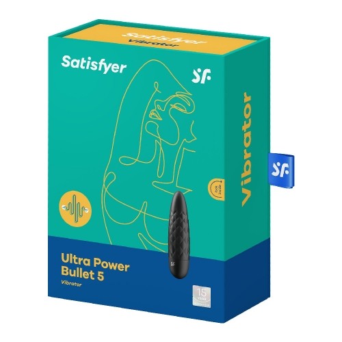 Lodveida Vibrators Ultra Power Satisfyer 5 Melns image 1