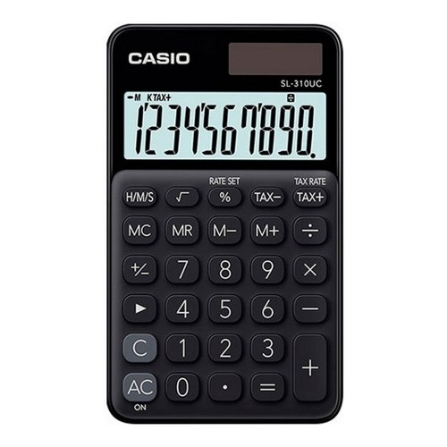 Калькулятор Casio Черная карман (0,8 x 7 x 11,8 cm) image 1