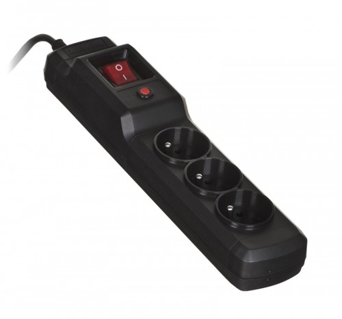Activejet COMBO 3GN 3M black power strip with cord image 1