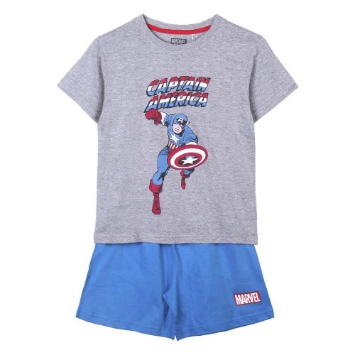летняя пижама для мальчиков Marvel Серый Синий image 1