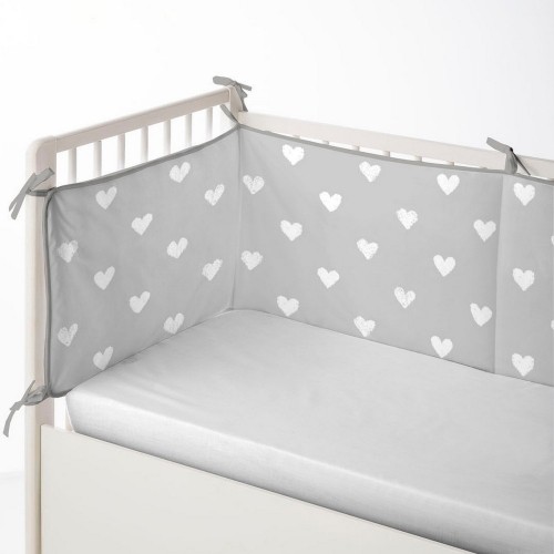 Mazuļa gultas aizsargs Cool Kids Hearts (60 x 60 x 60 + 40 cm) image 1
