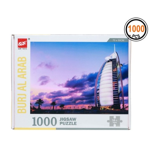 Bigbuy Kids Puzle un domino komplekts Burj Al Arab 1000 pcs image 1