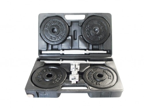 Cast iron weight dumbbells set with case TOORX 1.5-20 kg image 1