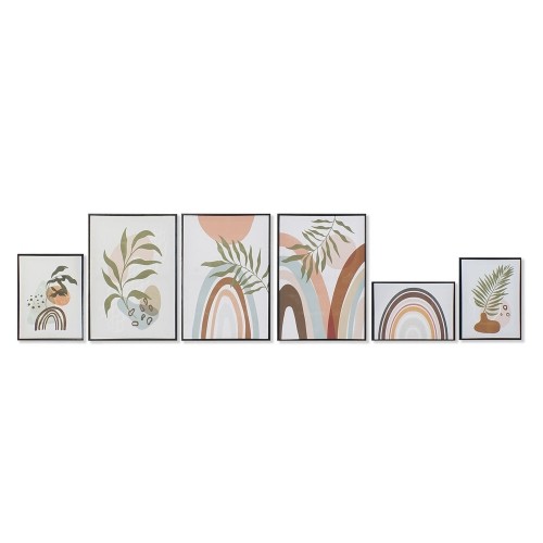 Glezna DKD Home Decor Canvas Loksnes polistirols (40 x 2.8 x 60 cm) (6 pcs) image 1