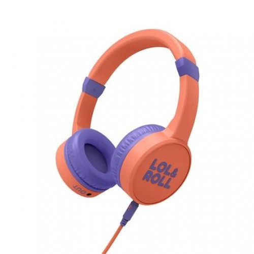 Energy Sistem Lol&Roll Pop Kids Headphones Orange (Music Share, Detachable Cable, 85 dB Volume Limit, Microphone) Energy Sistem image 1