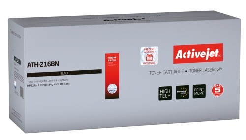 Activejet ATH-216BN Toner Cartridge for HP printer, Replacement HP 216A W2410A; Supreme; 1050 pages; Black, with chip image 1