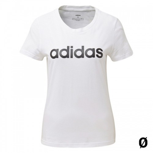 Sieviešu Krekls ar Īsām Piedurknēm Adidas W E LIIN SLIM T DU0629 Balts image 1