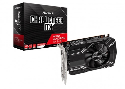 Graphics card Asrock Challenger ITX RX 6400 4GB AMD Radeon RX 6400 GDDR6 image 1