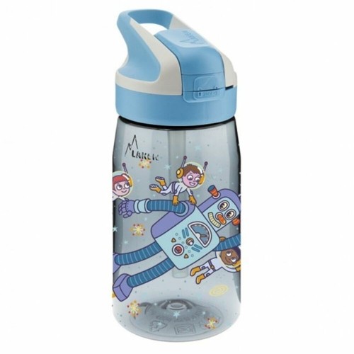 Бутылка с водой Laken Summit Space Robots Синий Аквамарин (0,45 L) image 1