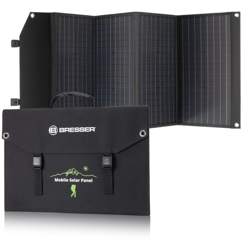 BRESSER mobilais saules lādētājs 120 vatu ar USB un līdzstrāvas izeju image 1