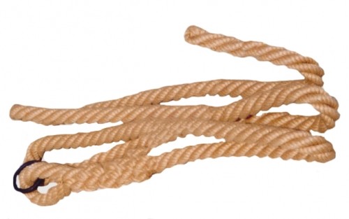 Pokorny Site Climbing rope made of jute-hemp thickness 32 mm ring, lenghs 6 m image 1