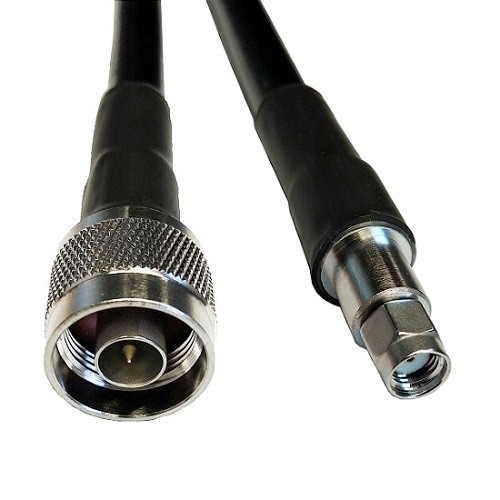 Hismart Cable LMR-400, 3m, N-male to RP-SMA-male image 1