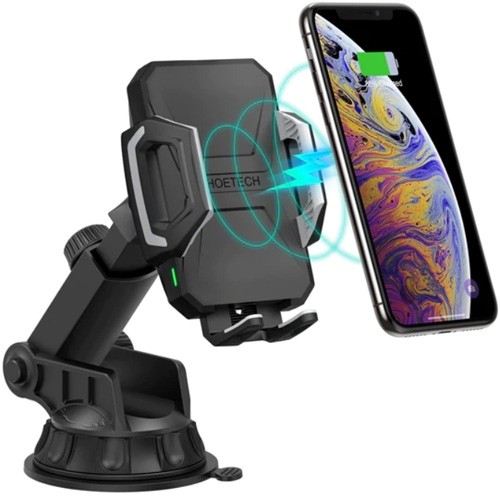 Car Phone Mount CHOETECH, with wireless charging function, 15W image 1