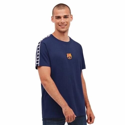 Спортивная футболка с коротким рукавом, мужская F.C. Barcelona Тёмно Синий image 1
