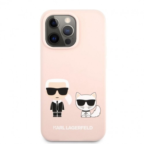 Karl Lagerfeld  
       Apple  
       iPhone 13 Pro Choupette Liquid Silicone Case 
     Pink image 1