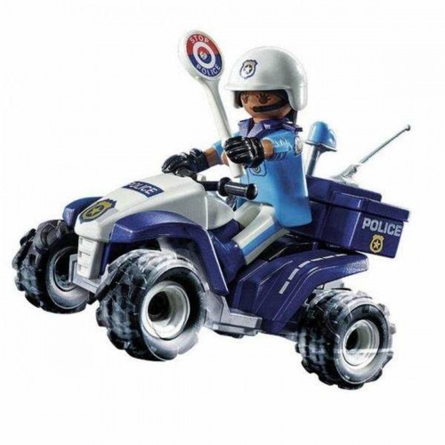Transportlīdzekļu Rotaļu Komplekts Playmobil Speed Quad City Action 71092 Policists (21 pcs) image 1